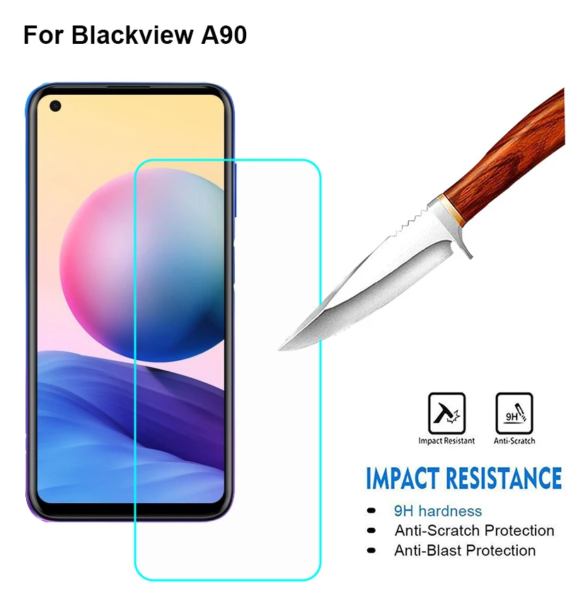

Защитное закаленное стекло 9H для Blackview A90, Vidrio, прозрачная пленка для экрана, темпладо, Blackview A90, мобильный телефон