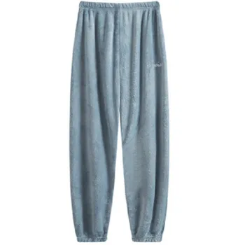 

Hot Sale Winter Warm Flannel Long Sleep Bottoms Women Sleepwear Pants Soft Flannel Home Long Lady Casual Pajamas Pants for Women