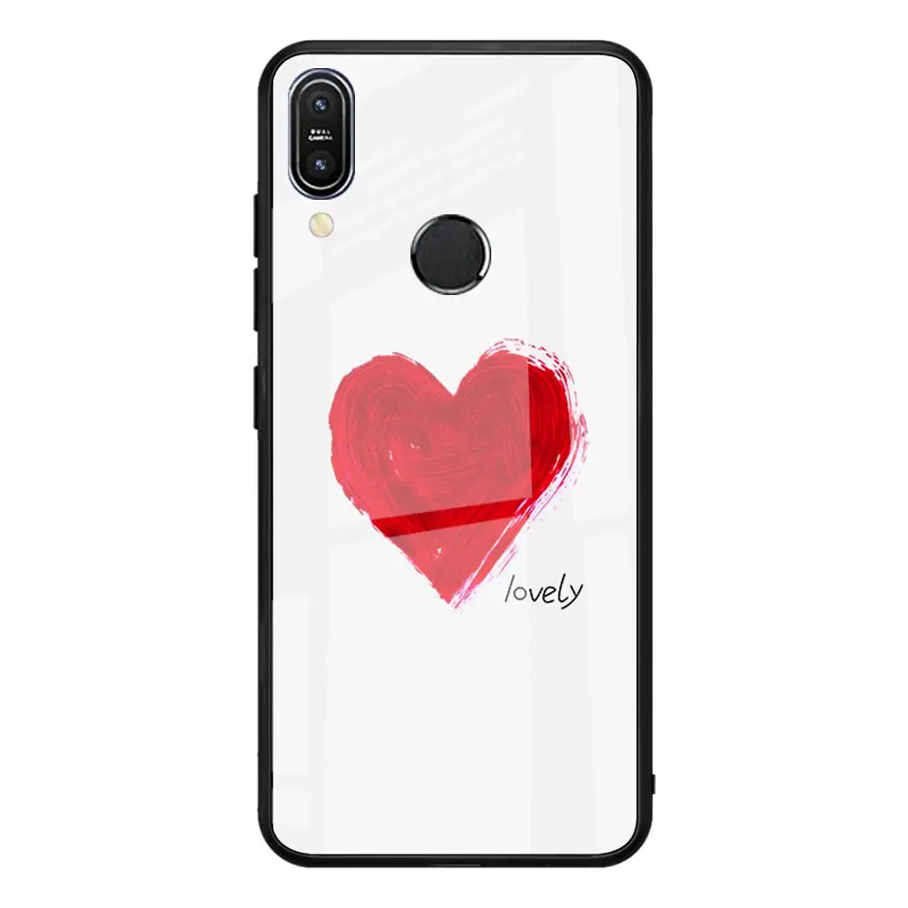 01 Закаленное стекло чехол для телефона Asus Zenfone Max Pro M1 ZB602KL ZB601KL M2 ZB631KL ZB633KL Фламинго Сова небо узор чехол - Цвет: 01