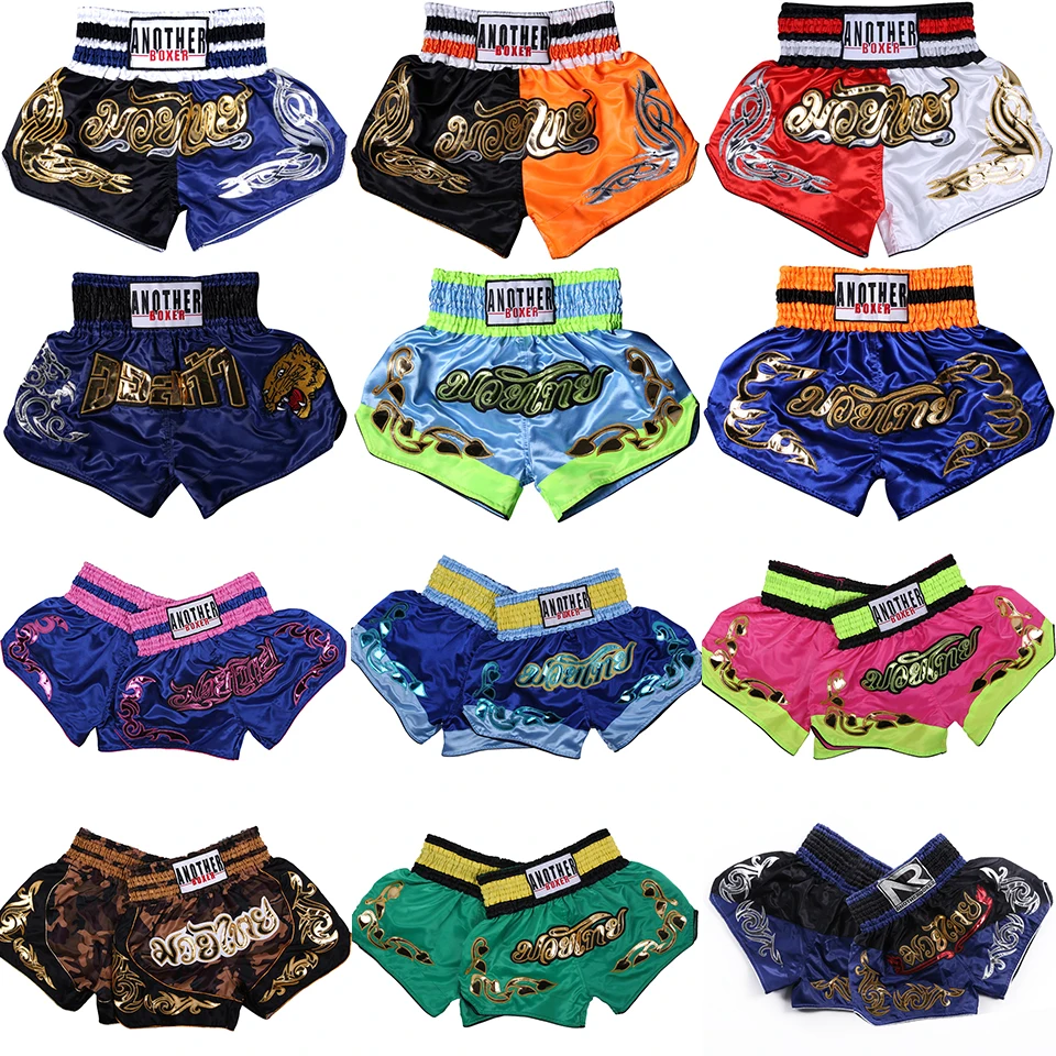 Шорты Muay Thai для мужчин и женщин боксерские штаны с индивидуальным логотипом
