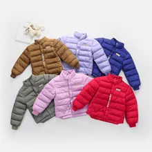 Новинка года; детская верхняя одежда с хлопковой подкладкой для девочек и мальчиков одежда с хлопковой подкладкой зимняя теплая одежда с милым рисунком