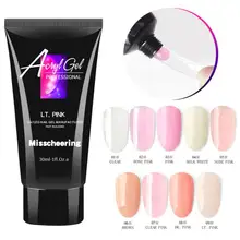 9 cores 30ml prego acrílico extensão do prego gel uv led construtor gel extensão rápida unha gel ponta forma geléia polonês tslm2