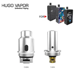 5 шт. сменные катушки Hugo Vapor Planet Kit электронная сигарета 0.4ohm сетчатая катушка 1.4ohm двойная Обычная Катушка постоянного тока для DTL и MTL vaping