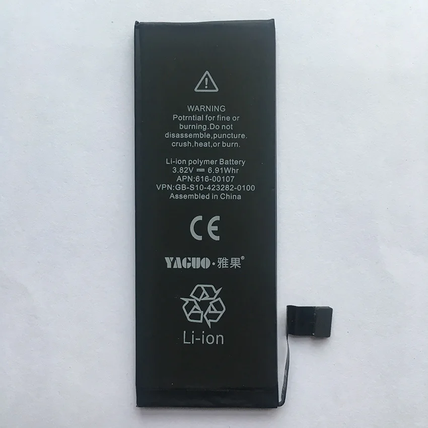 100% Новый оригинальный 5A Полный Аккумулятор 1670 мАч для Apple iPhone SE 5SE iPhoneSE 5 5S 5C