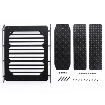 

Roof Luggage Rack LED Spotlight Anti Skid Plate Set for Traxxas TRX6 G63 RC Car Parts Accessories