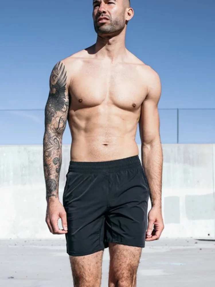 Новинка, брендовые Модные мужские летние дышащие повседневные Мягкие Шорты для фитнеса, бодибилдинга, простые спортивные шорты для тренажерного зала, спортивные шорты для тренировок