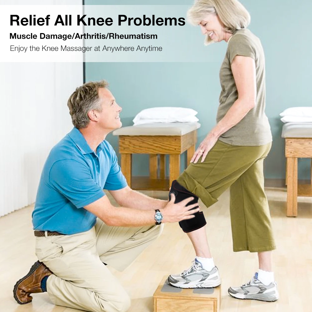  Knee Heating Warm Wrap Pain Relief Heated Knee Pad Brace Rechargeable Support Brace Electric Massag