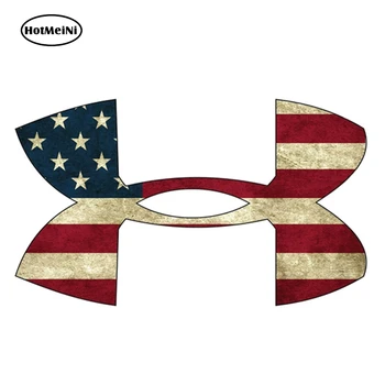 

HotMeiNi 13cm x 7.6cm Under Armour American Flag Medium Vinyl Sticker Car Styling Waterproof Decal Motor Car Accessories