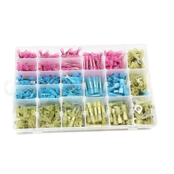 

480PCS Heat Shrink Wire Connectors Electrical Crimp Terminals Marine Case DIY Set