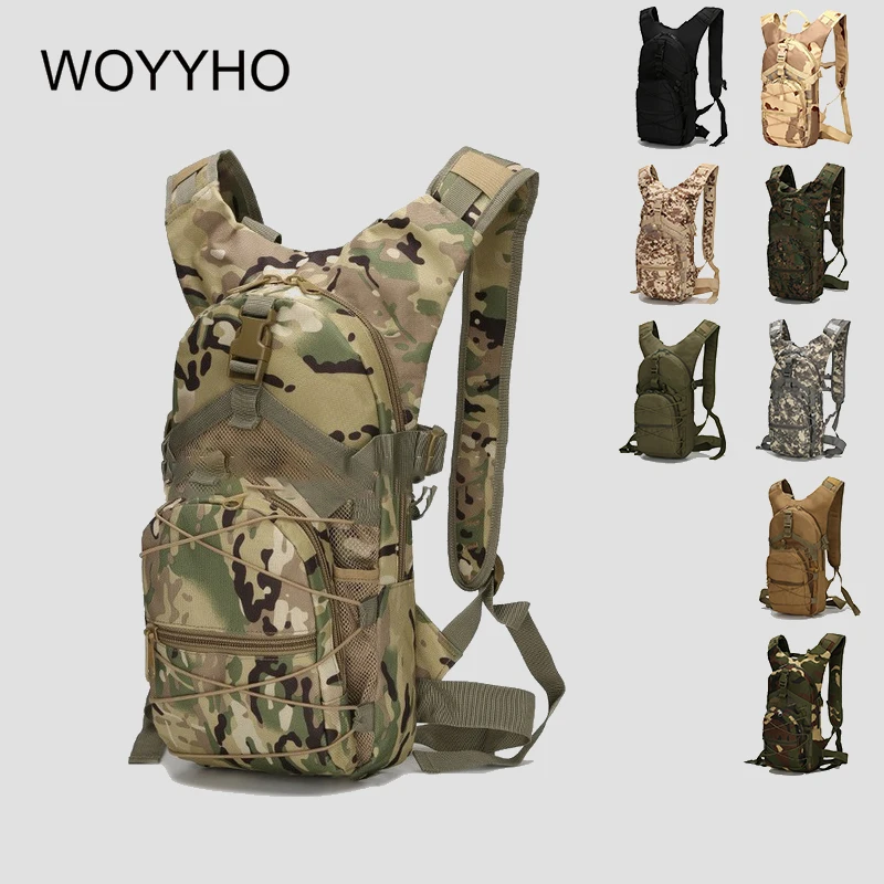 

15L Outdoor Military Backpack,Tactical Molle Hiking Bicycle Backpack,Waterproof Army Cycling Bag, Climbing Camping Backpack