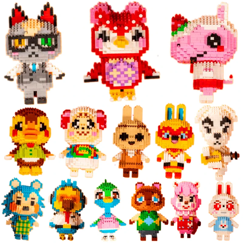 22 styles Animal Crossing Blocks Raymond 3D Model DIY Mini Diamond