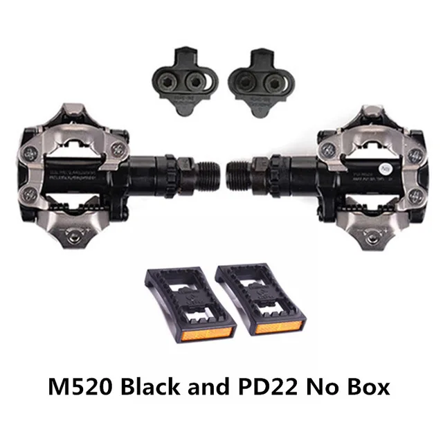 SHIMANO PD-M520/M540/M8000/M8020 XT велосипедный замок шаг горный велосипед самоблокирующаяся педаль с замком SH51 кусок черный совершенно новая коробка - Цвет: M520 No Box 1
