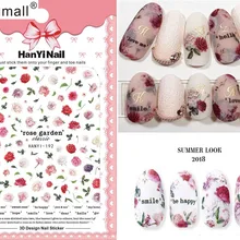 Цветочные узоры! Лак для ногтей задний клей деколь декорации дизайн ногтей стикер для ногтей Советы красоты