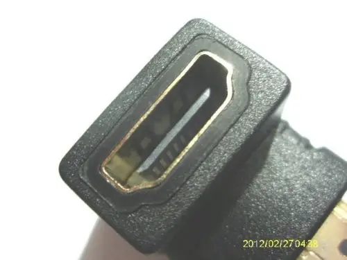 100 шт. позолоченный HDMI Женский Мужской прямоугольный разъем адаптер