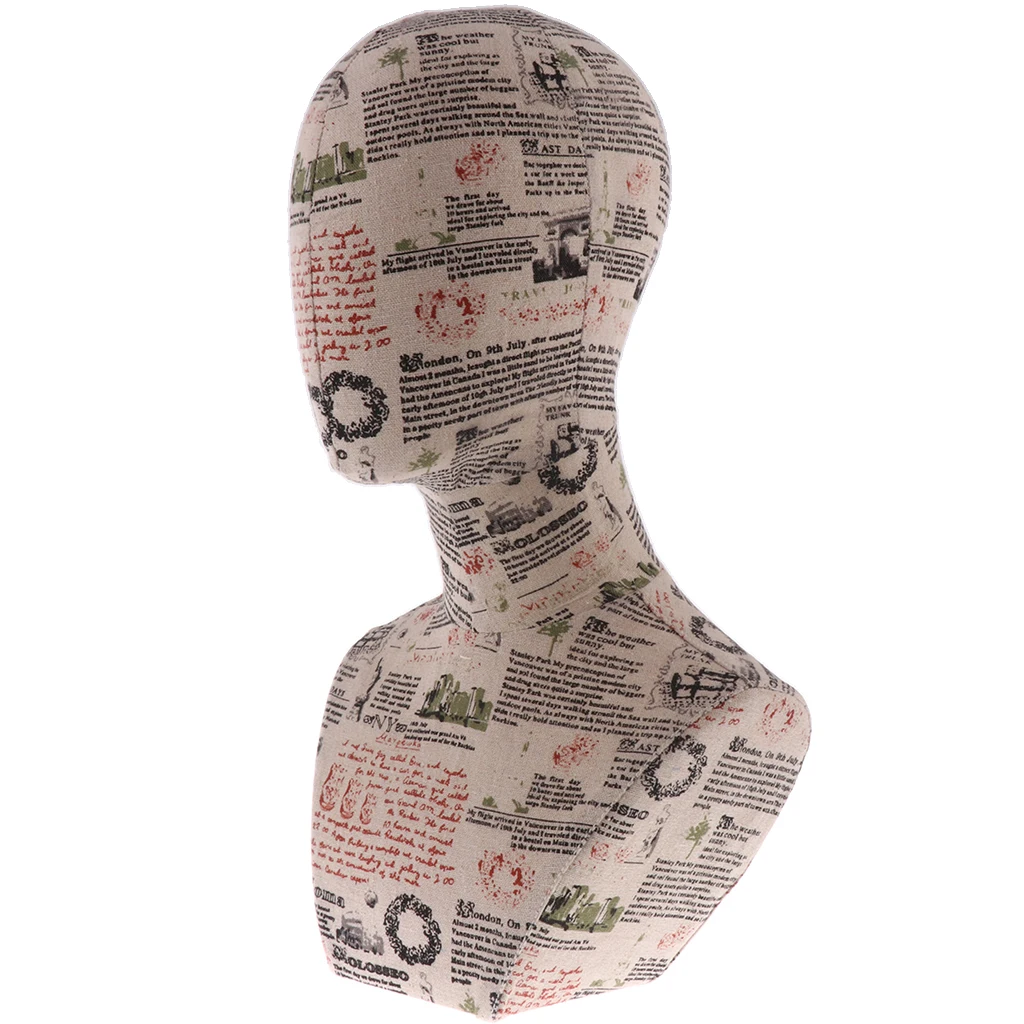 Mannequin Head for Wig Making Display Wigs Eyeglasses Hairs Female Manikin Bust Head Display Model