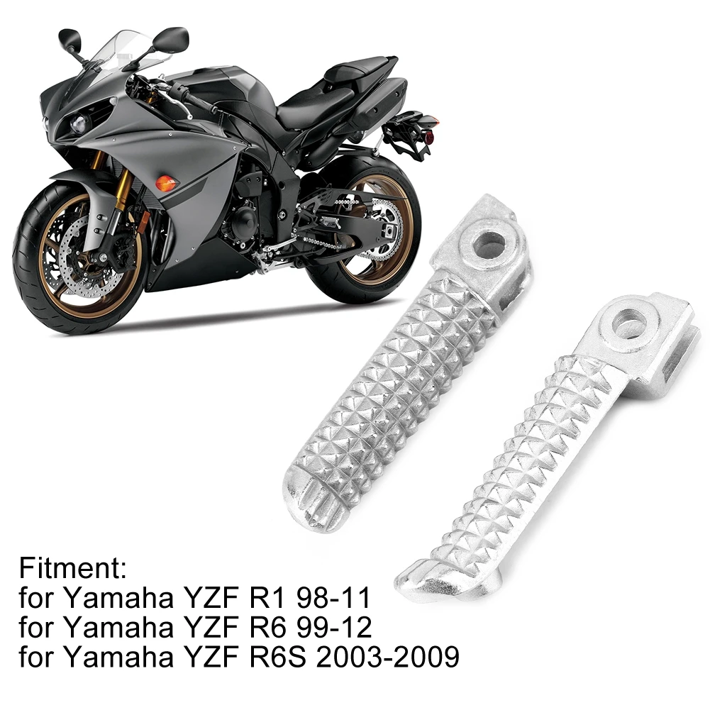 1 пара мотоциклетные Передние Подножки для ног для YZF1000 R1 YZF600 R6 FZR600 аксессуары для мотоциклов
