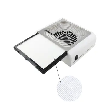 

NEW Mini Nail Vacuum Cleaner Round Face With 40W High Power Filter Pull-Out Desktop Nail Cleaner Nail Dust Collector TYPE EU US