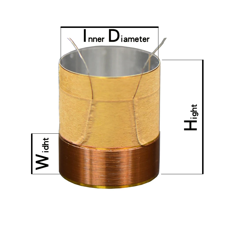 低音音圈铝 白底 尺寸 拷贝