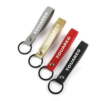

Car Key ring Key Fobs Leather Rope for Volkswagen VW TOUAREG POLO PASSAT JETTA Car Key Chain car Accessories