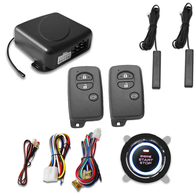 Car  Remote Control PKE Car Keyless Entry Engine Start Alarm System Push Button Remote Starter Stop Auto