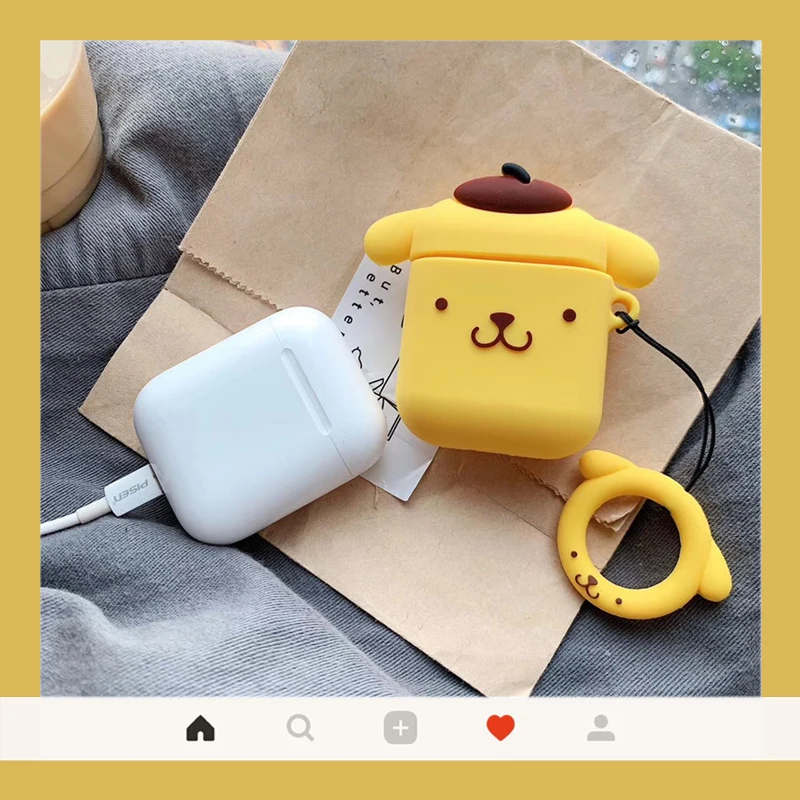 Чехол для AirPods наушники милых собак 2 защитный розовый чехол с кольцом защиты усов