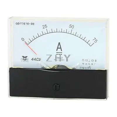 

Measurement Tool Analog Panel Ammeter Gauge DC 0 - 75A Measuring Range
