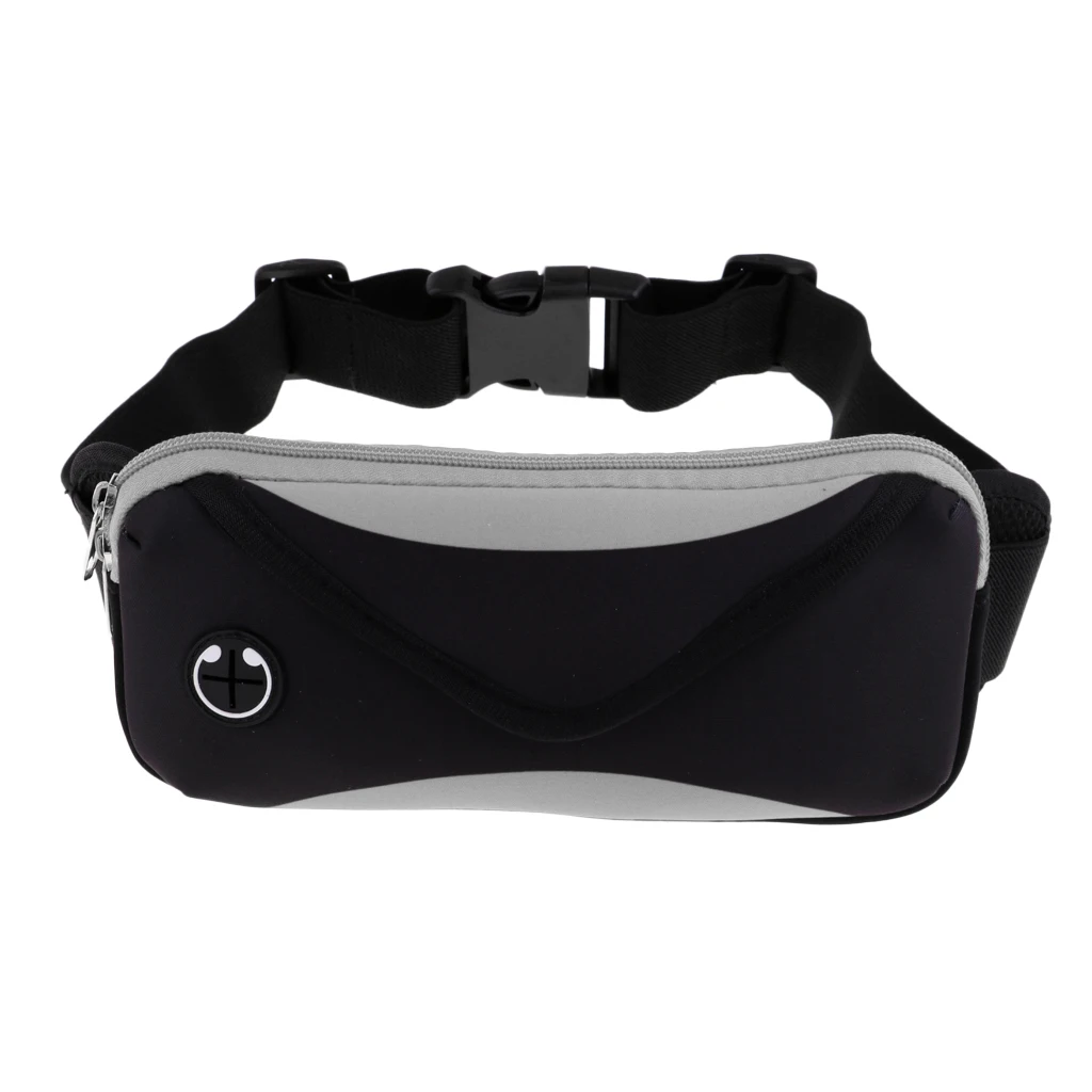 

Women Men Neoprene Running Hiking Waist Bag Pack Belt with Adjustable Strap and Quick Release Buckle