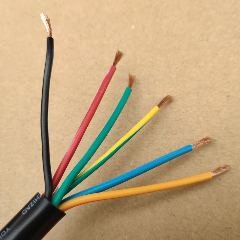 CVP Bulk Trailer Cable Truck Electric Cable Wire Black 5 6 7 Cores 0.75mm2 RV Parts Camper Caravan Accessories