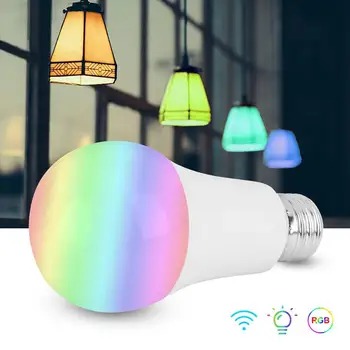 

E27 85-265V Smart LED WiFi Light Bulbs RGB Bluetooth WiFi Connection Magic Lamps Compatible Alexa Google Assistant