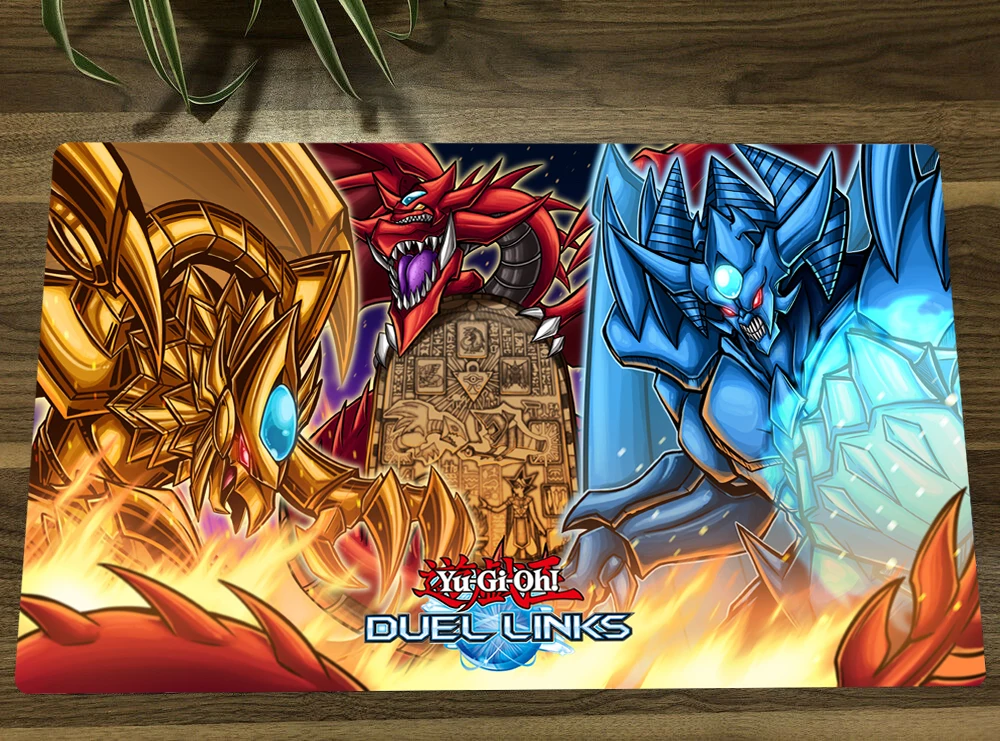 Yugioh Egyptian Gods Tcg Mat Anime Trading Card Game Mat Ccg Playmat Antislip Rubber Mouse Pad