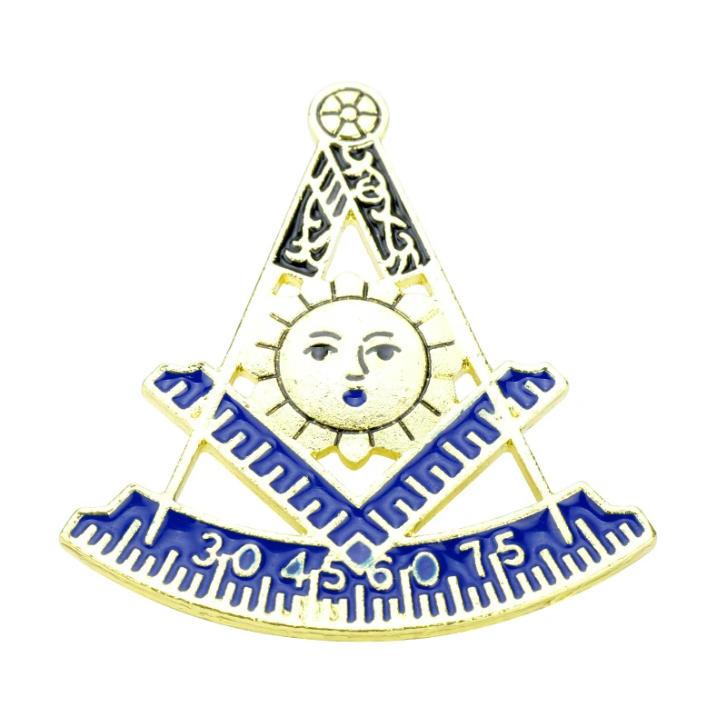 gold Dongsheng Jewelry с эмблемой масонство масонские AF& AM Броши Эмаль значок булавка рюкзак сумки пальто ювелирных изделий для Для мужчин Для женщин Подарки - Окраска металла: gold