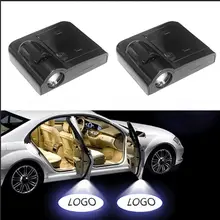 1 шт. Беспроводная светодиодная Автомобильная Дверь Добро пожаловать лазерный проектор логотип Призрак Тень огни для Автомобили Skoda, renault Suzuki Volvo сиденье Fiat peugeot Kia