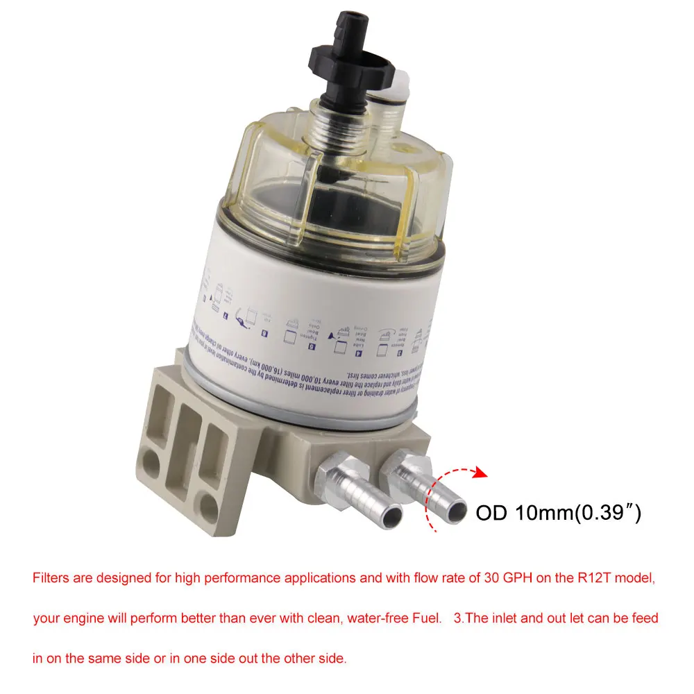 R12T топливный/водоотделитель фильтр дизельный двигатель автомобильные запчасти полный комбо фильтр для Racor 140R 120AT S3240 NPT ZG1/4-19