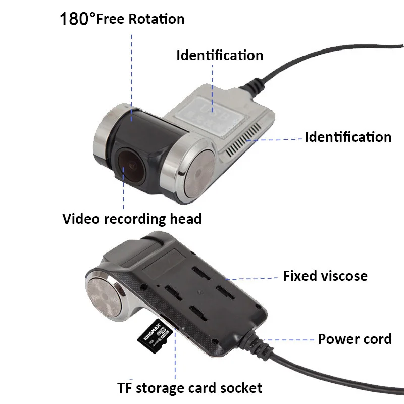 TOSPRA ADAS Мини Автомобильный DVR камера Full HD цифровой видео регистратор ночного
