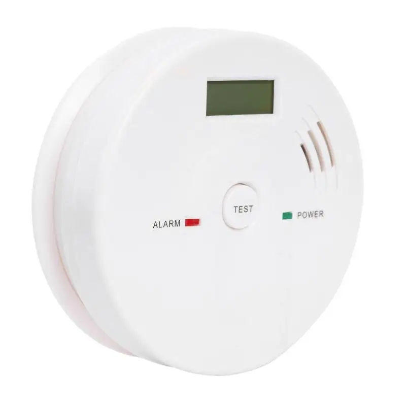 

CO Smoke Sensor LCD Sound Alarm Carbon Monoxide Poisoning Home Warning Detector Good Quality Reliability and Stability