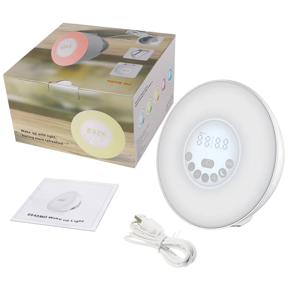 

New Gradual Change Luminance LED Warm Light Morning Wake-up Light