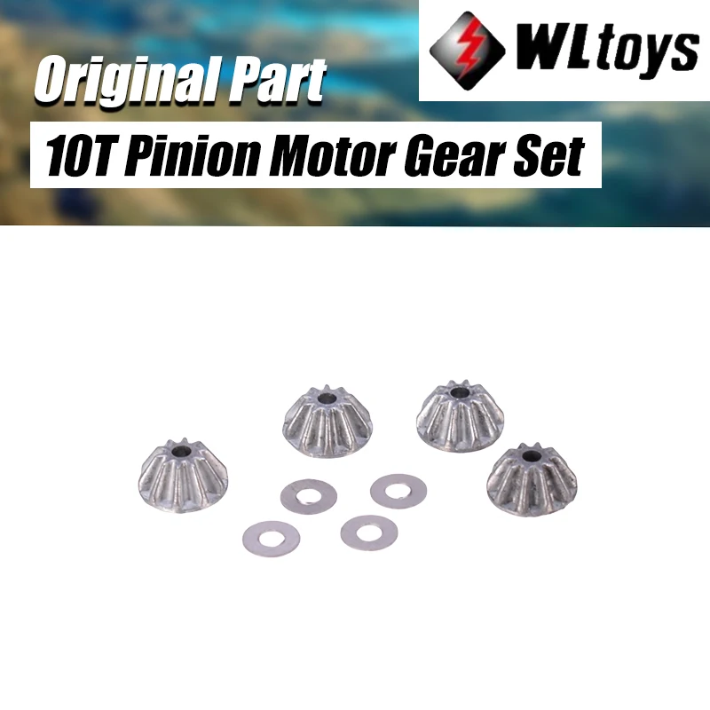 4PCS Original Upgrade 10T Metal Differential Pinion Motor Gear Combo Set for Wltoys 12428 12429 RC Car Spare Parts | Игрушки и хобби
