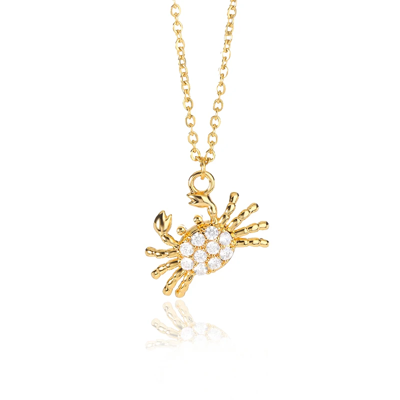 Cute Bride Zircon Unicorn Necklace 