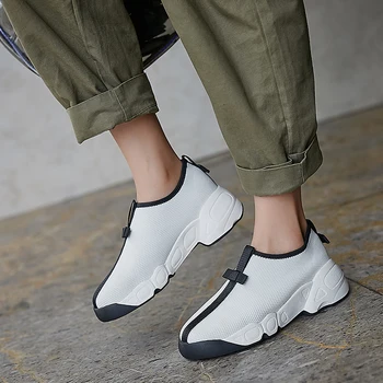 

Women's breathable mesh slip-on flats sneakers leisure bowtie bordered espadrilles high quality loafers casual female shoes sale
