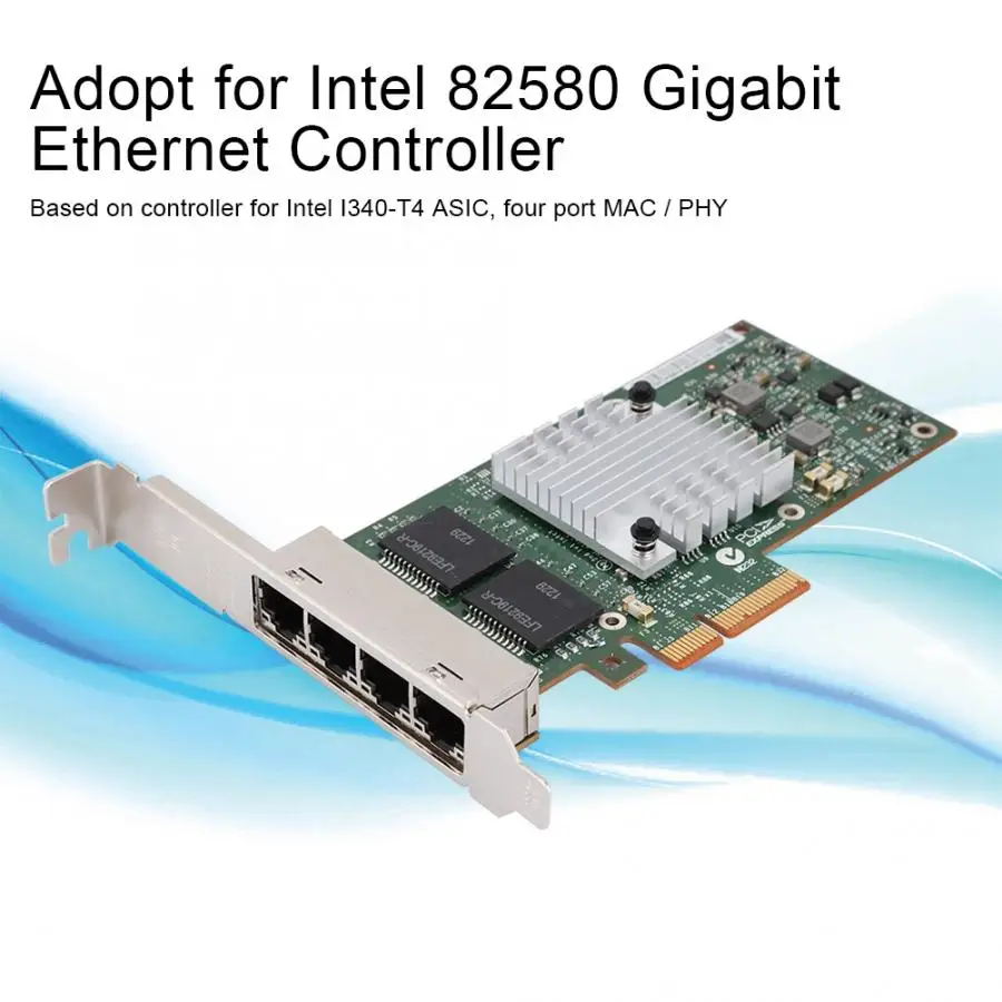 10/100/1000 Мбит/с 82580 4-Порты и разъёмы Gigabit Ethernet Controller сетевая карта беспроводной локальной сети для Intel i340-T4 сетевой адаптер