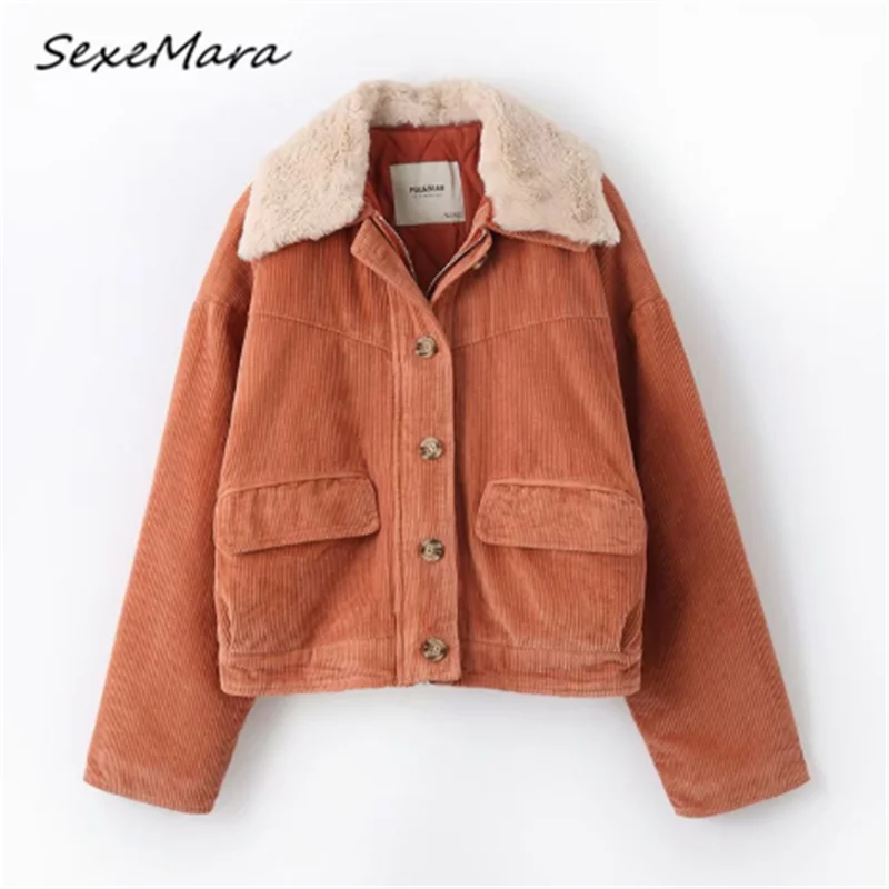 

Streetwear Fall Jacket Women Loose Regual Fashion Orange Patchwork Jacket Plus Size 2019