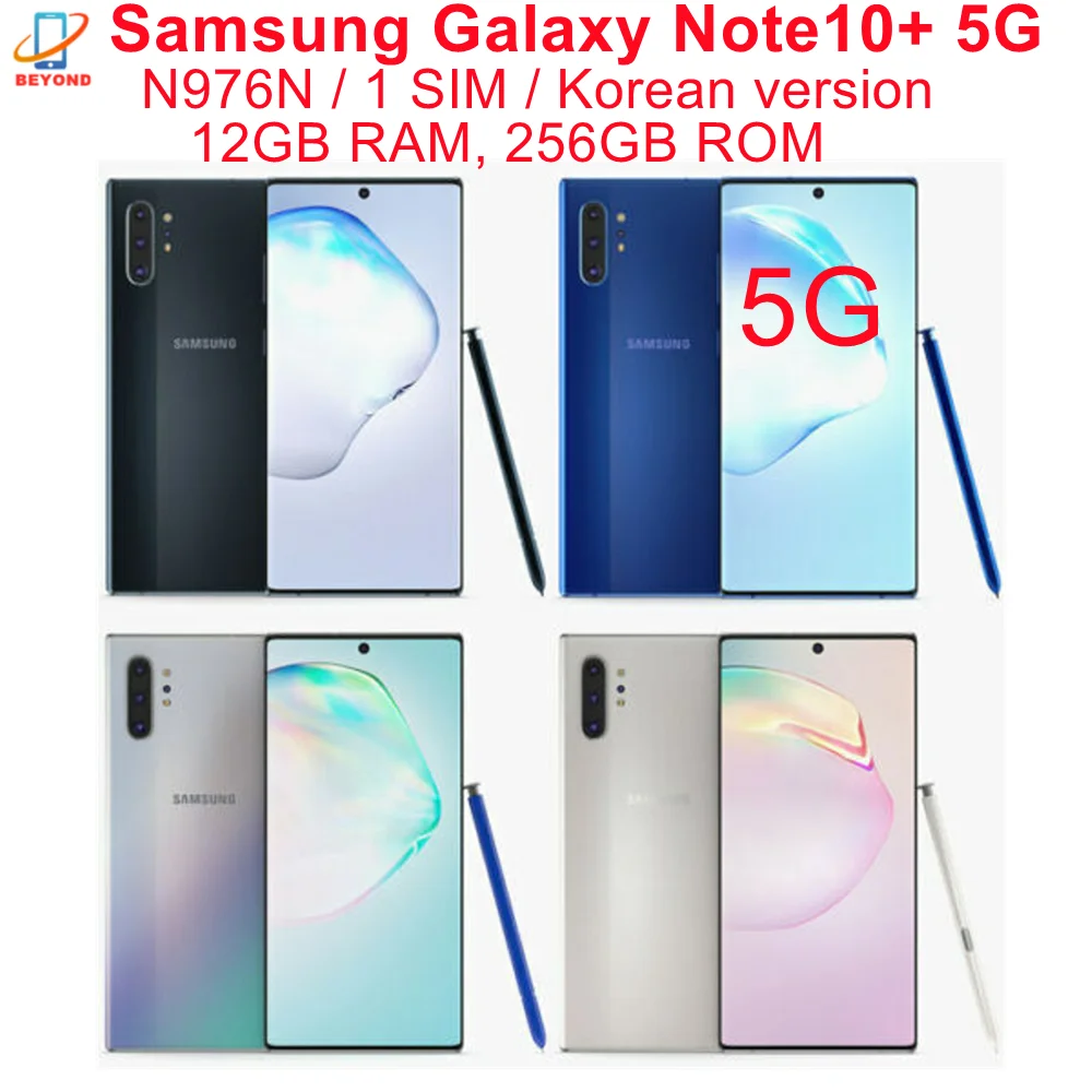 Samsung Galaxy Note10 Note 10 5G N971N 6.3 12GB RAM 256GB ROM NFC Exynos  Original Unlocked