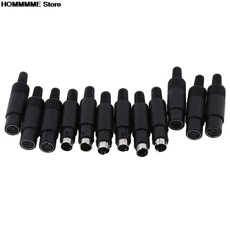 3/4/5/6/7/8 PIN Chassis Cable Mount 1Pc Male Female Mini DIN Plug Socket Connector | Обустройство дома