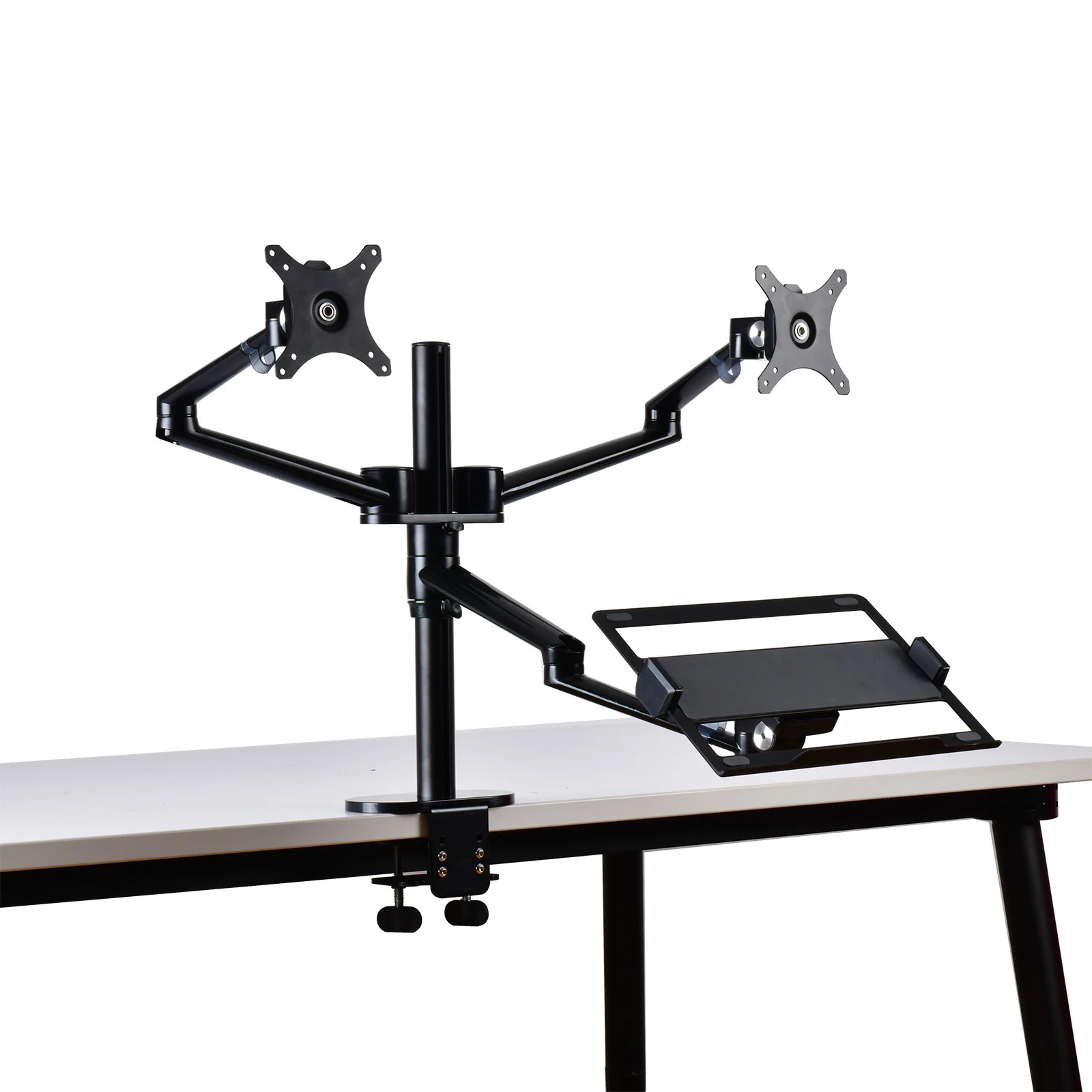 Full Motion Dual Monitor Desk Mount Dual Monitor Arm Laptop Stand Ol10t Aluminum Aliexpress
