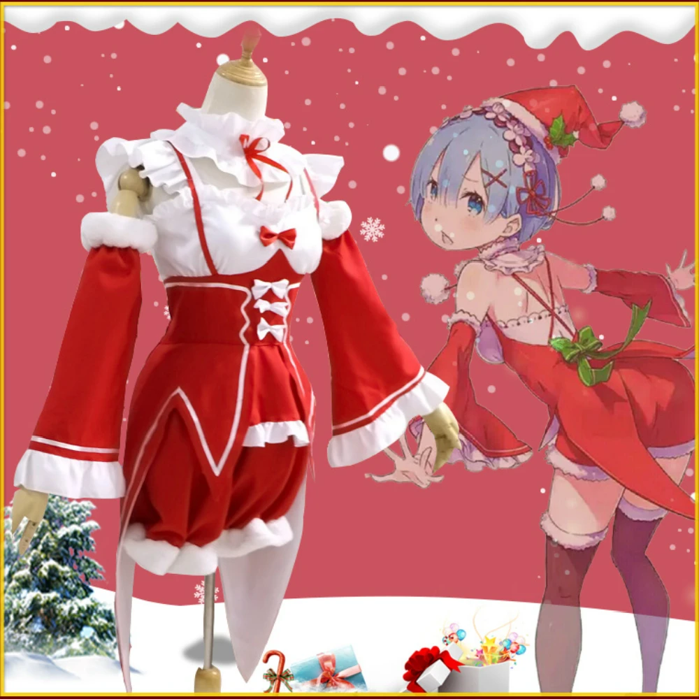 Костюм для косплея Rem Ram аниме костюм Re Life In A отличается мир от Zero Lolita Maid полный
