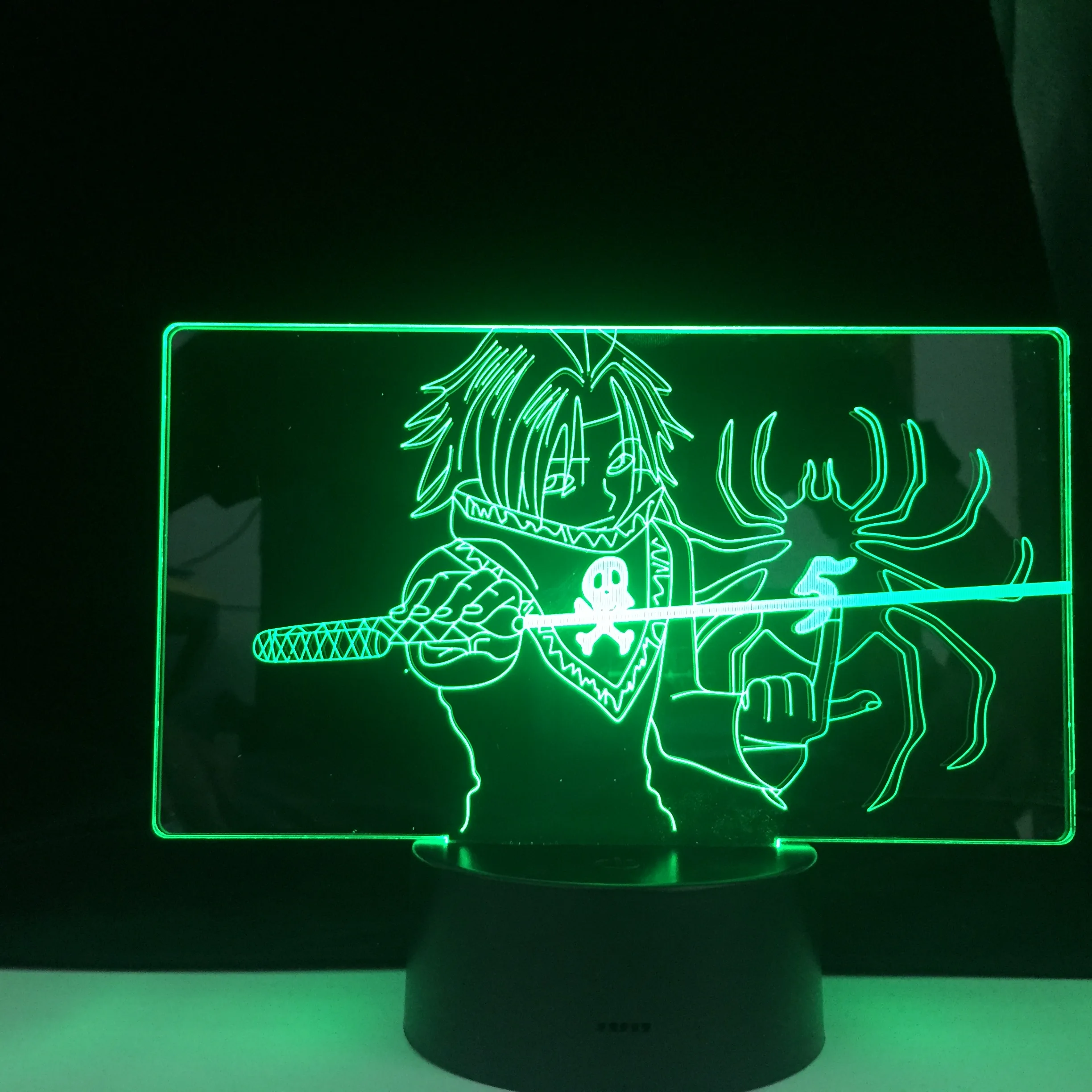 Светодиодная аниме лампа FEITAN PORTOR HUNTER X HUNTer 3d 16 видов цветов с дистанционным