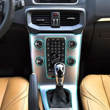 Против царапин, автомобильная центральная консоль, панель управления, комплект, внутренняя отделка, защитная пленка, наклейка для Volvo v40, аксессуары