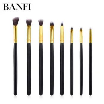 

Makeup Brushes Set Eyebrow Brushes 8pcs Eye Shadow Blending Eyeliner Eyelash Eyebrow Brushes For Make up Portable Eye Brush Set