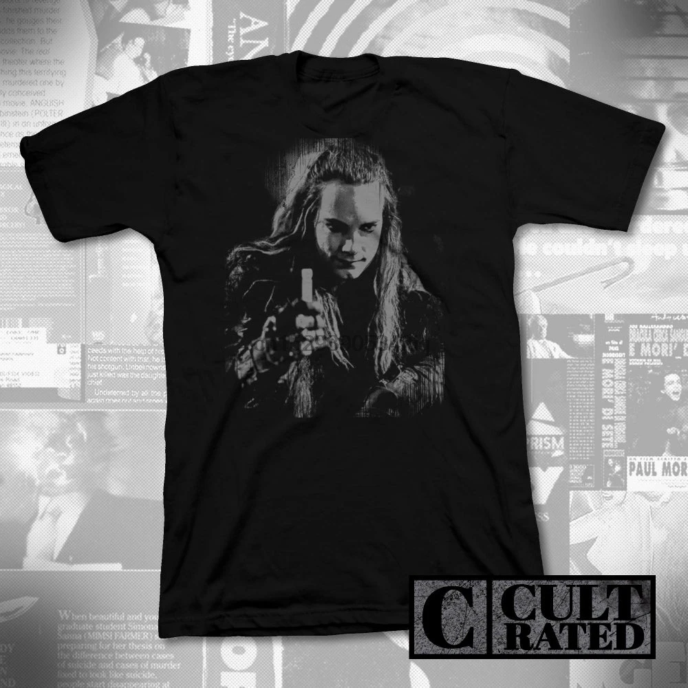 Репо! Черная рубашка с принтом генная Опера |