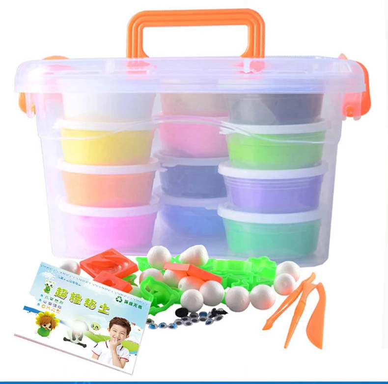 Kids Polymer Clay Super Light slime kit DIY Modelling Clay Slime Soft Intelligent Plasticine Learning Education Children For Toy